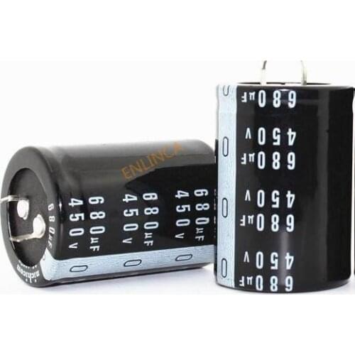 2pcs/lot 450v 680UF 5X50MM 35X45MM 35X50MM 20% RADIAL aluminum electrolytic capacitor 680000NF 20