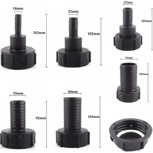 2 "thick IBC ToteTank Valve Adapter Plastic Garden Drain Connector ToteTank Valve Adapter High Quality