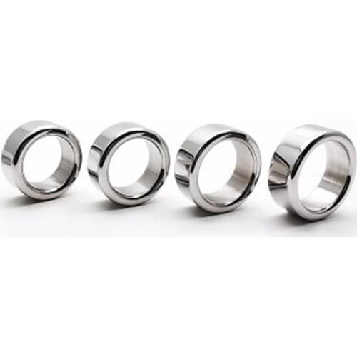 5mm Thick Metal Stainless Steel Lock Fine Ring Delay Lasting Masturbation Penis Exercise Scrotum Bind Delay Orgasm Adult Erotic