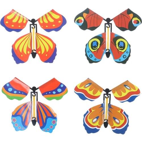 5Pcs Magic Flying Out Butterfly Surprise Magic Props Mystical Trick Toys