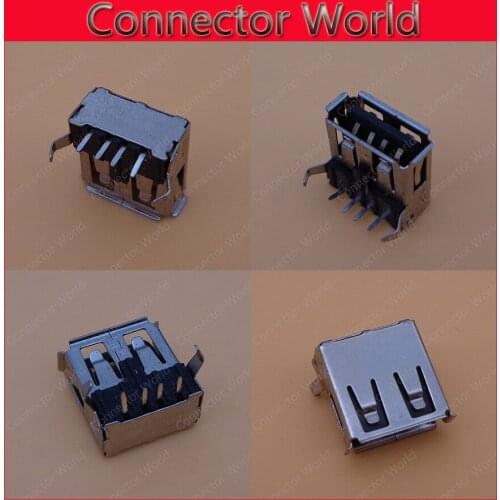 50-1000pcs High quanlity 2.0 USB Interface Female USB Jack Connector Socket for PC/Tablet