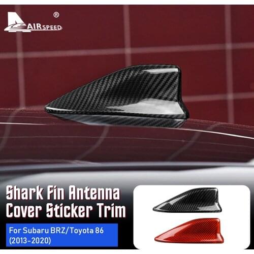 AIRSPEED Carbon Fiber for Subaru BRZ Toyota 86 2013-2020 Accessories Car Exterior Shark Fin Antenna Cover Sticker Trim Moulding