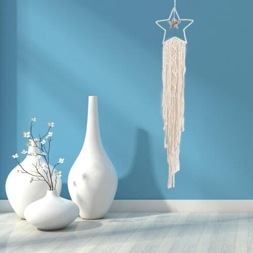 Bohemian Macrame Tassel Handmade Wall Hanging Tapestry Art Apartment Room Decoration Kids Girls Room Decoration Gift