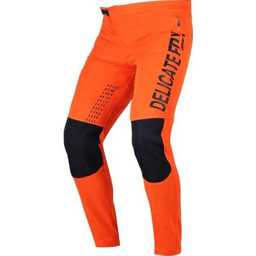 Delicate Fox Defend Pants Motocross Racing Moto Cross Motor Mountain Bicycle Offroad Cycling Orange Trousers Adult Mens