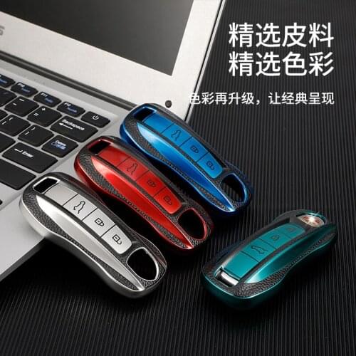 High Quality Tpu Remote Key Cover Skin Shell Fit For Porsche Cayenne Panamera 911 992 Series 2017-2020 Car Case Accessories