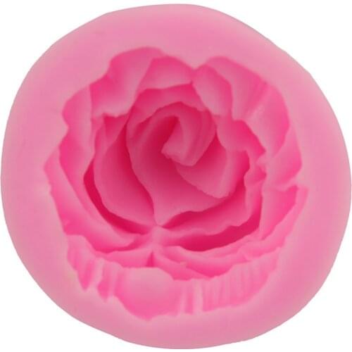 Flower Fondant Mould 3D Cupcake Jelly Candy Chocolate Decoration Baking Tool Mould Blooming Rose Silicone Cake Mould
