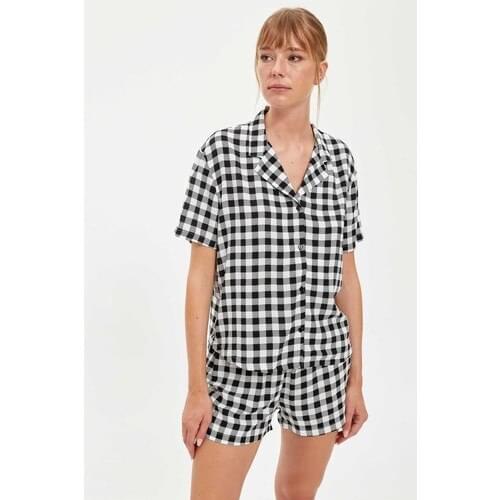 DeFacto Plaids Shirt Design Pajamas set S2070AZ20AU