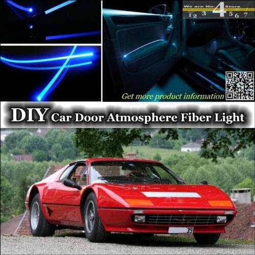 For Ferrari BB 512i interior Ambient Light Tuning Atmosphere Fiber Optic Band Lights Inside Door Panel illumination Tuning