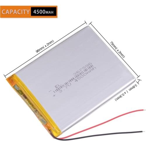 3.7V 4500mAH (polymer lithium ion Rechargeable batteries) for plate tricolor tablet 7 inch reader mode 367596