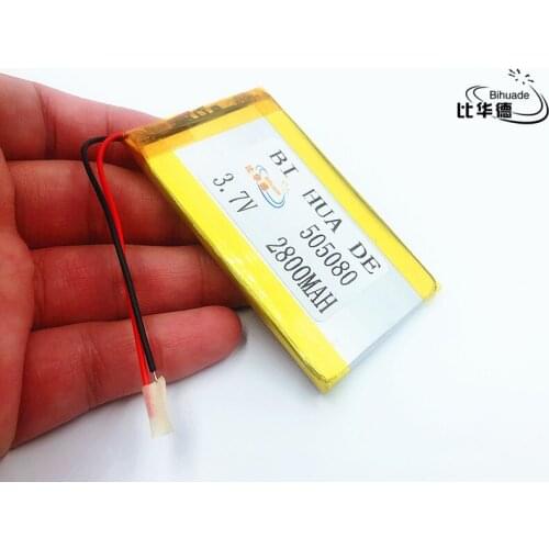 Li-Po 3.7V 2800mAh 505080 Lithium Polymer Li-Po li ion Rechargeable Battery cells For Mp3 MP4 MP5 GPS