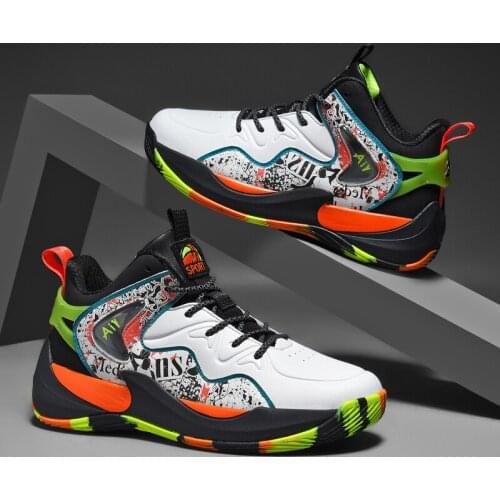 Men Basketball Shoes High-top Basketball Sneakers Combat Boots Training Gym Shoes Athletic Street Basketball Shoes