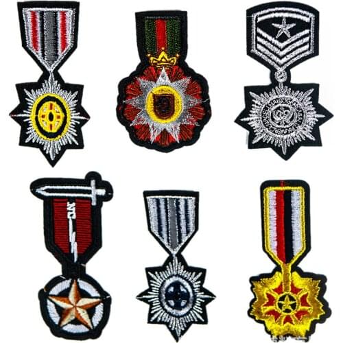 Shoulder Iron on Military Patch parches Patches for Clothing T-shirt Badge Embroidered DIY Heat Transfer Sew on Jeans Applique