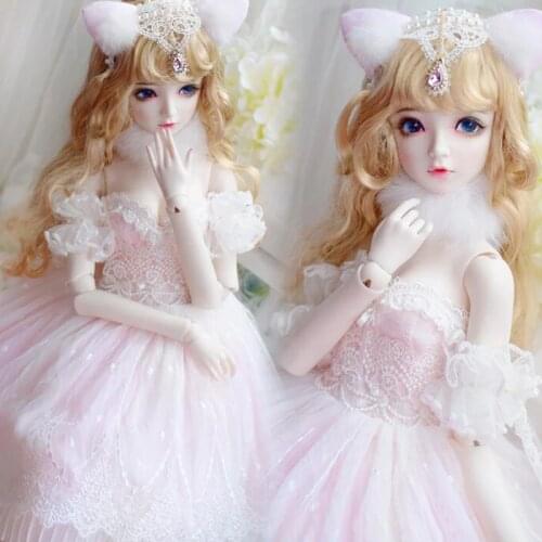 NEW Pink/Blue Long skirt Dress Western style clothes 1/3 1/4 BJD SD MSD Doll Clothes