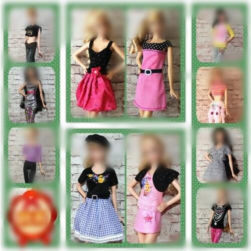 30cm Doll Dress Fashion Clothes handmade outfit For Barbie Doll Accessories Baby Toys Best Girl' Gift