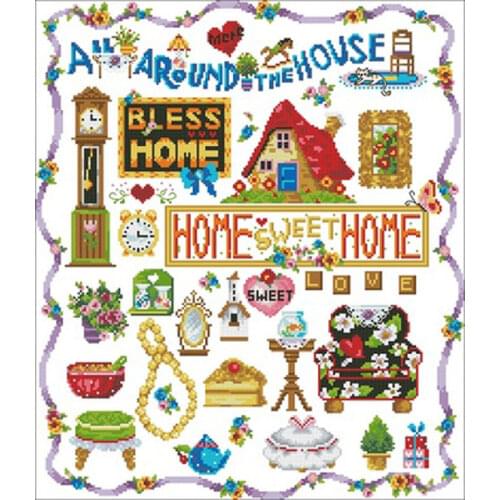 Scottish patchwork dog alphabet Counted Cross Stitch 11CT 14CT 18CT DIY Cross Stitch Kits Embroidery Needlework Sets home decor