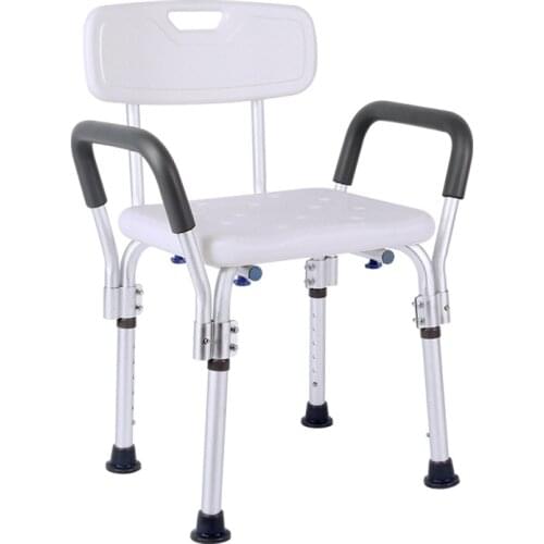 Bath Stool Old Man Shower Chair fang hua deng with Armrests Backrest Bathroom People with Disabilities Pregnant Women