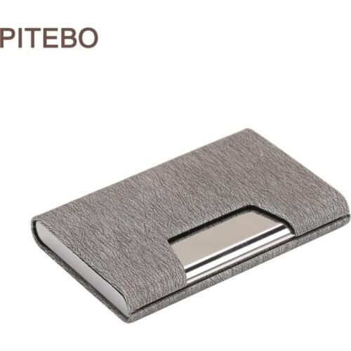 PITEBO Business Mens business card holder large capacity mens creative compact business card box card box carry-on card bag