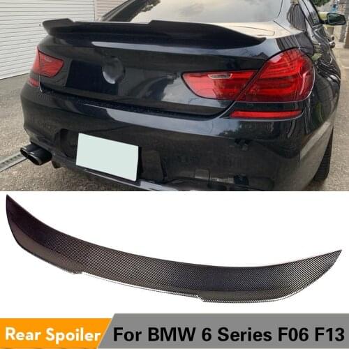 Rear Trunk Spoiler Boot Lip Wing for BMW 6 Seiries F06 F13 Gran Coupe 2Door 4Door 2012 - 2018 Carbon Fiber Trunk Lip Not for F12
