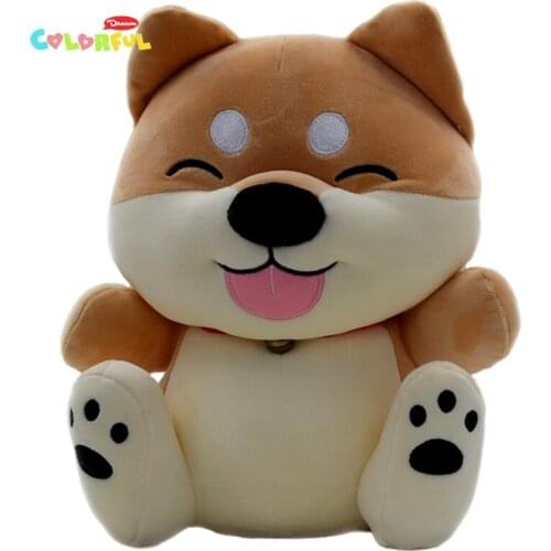 1PCS 35cm Software Down Feather Cotton Shiba Inu Plush Doll, Cute Shiba Inu Dog Plush Stuffed Toys, Kids Toy children Gifts