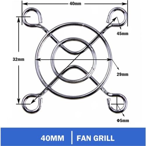 100pcs/lot Gdstime 40mm Metal Steel 4cm Fan Protector Finger Guard Grill Net