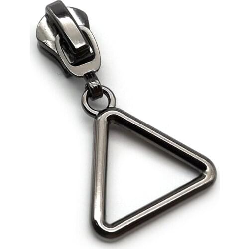 20pcs/lot Quality Triangular Shape 5# Zipper Puller for Metal Zip Nylon Zip Resin Zip