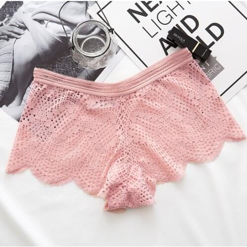 2020 Lace Panty Solid Sexy Womens Panties Comfort Underwear Skin-friendly Briefs For Women Sexy MiD-Rise Panty Intimates M L