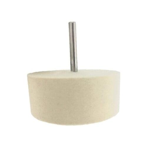 75*30mm Wool Grinding Head with Handle Nail Polishing Sanding Wool Felt Wheel Polishing Grinding Head