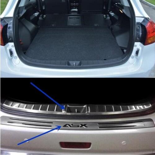 Car styling Accessories FIT FOR 2013- 2018 Mitsubishi ASX Rear bumper Protector steep panel boot cover Sill plate