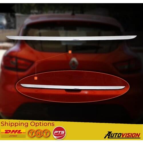 For Renault Clio 4 HB 2012 2013 2014 2015 2016 2017 2018 Car Accessories ABS Chrome Trunk Bottom Lath Body Molding Moulding Trim