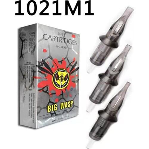BIGWASP 1021M1 Tattoo Needle Cartridges #10 Evolved (0.30mm) Magnums (21M1) for Cartridge Tattoo Machines & Grips 20Pcs