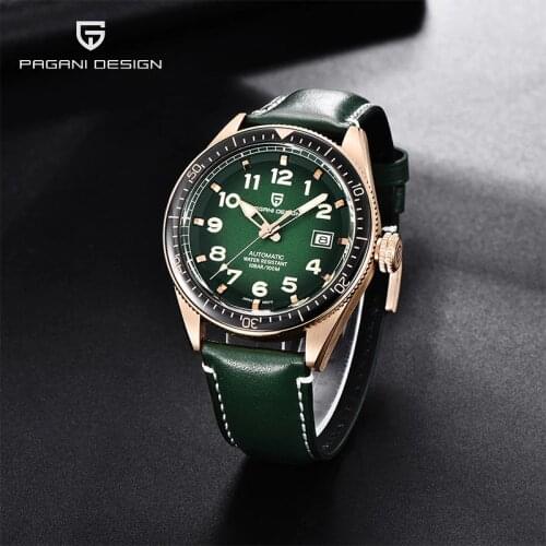 Pagani Design 2021 Top Luxury Brand Mens Automatic Mechanical Watch Waterproof Stainless Steel Calendar Night Light Watch Reloj