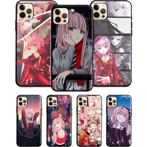 Zero two darling in the franxx 002 Phone Case For iPhone 11 Pro Max 12 Mini X XR XS Max 6S 7 8 Plus SE 2020 Soft TPU Cover