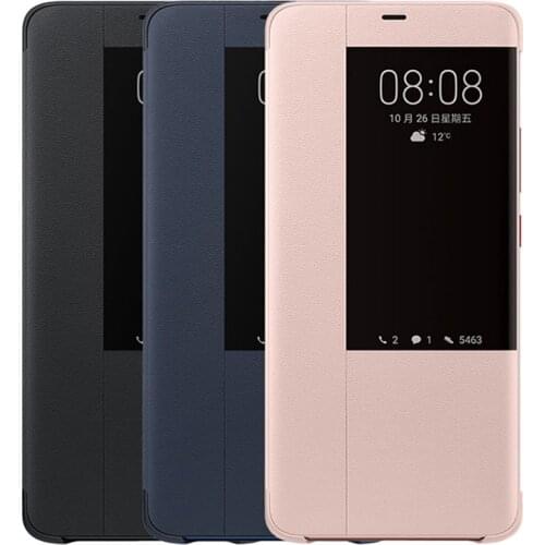 Auto Sleep Wake Up Phone Case for Huawei Mate 20 Pro Mate20 Lite X Mate10 Smart View Leather Flip Cover for Huawei Mate 10 Pro