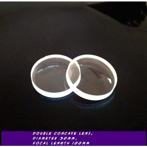 Double convex lens Diameter 30 Focal 100mm Plano Optical Glass Manufacturer Custom Quartz Glass Focusing Lens experimental