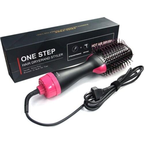 Electric Hot Air Brush Straightener Multifunctional Hair Styling Tool Smooth Hair Straightening Curling