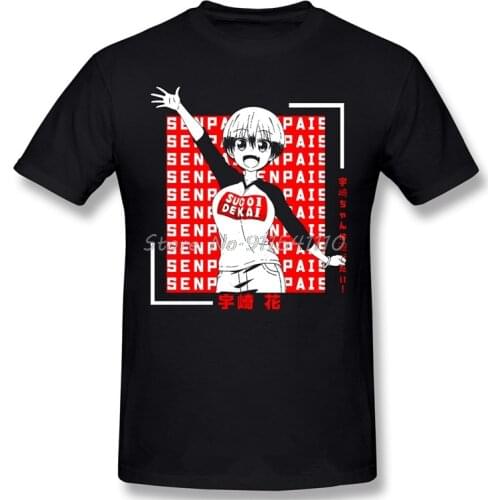 Asobitai Casual TShirt Men Clothes Hot Sale Uzaki Chan Wants to Hang Out Hana Sakurai Ami Anime 100% Cotton O Neck T-shirts 2020