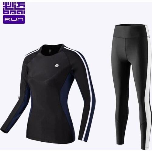 BMAI Running T Shirt for Women Long Sleeve T Shirts Breathable Quick-drying Gym Fitness Compression Womens T-shirts Sportwear