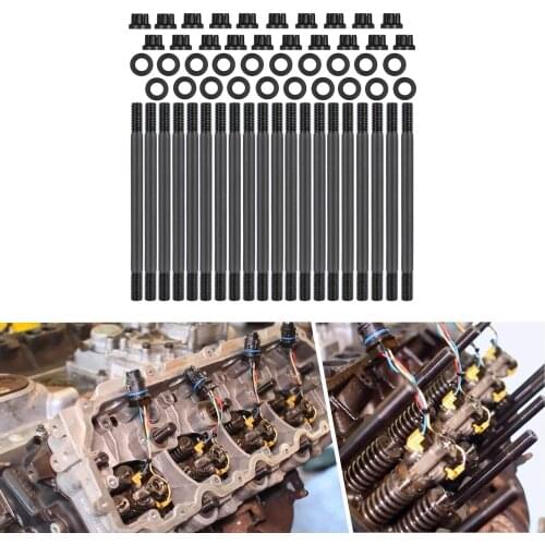 Chunag Qian 6.0L Head Stud Replacement Kit for 2003-2007 Ford PowerStroke Diesel Cylinder
