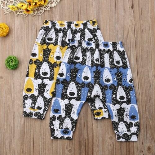 Newborn Kids Baby Boys Girls Bear Cartoon Animals Bottoms Leggings Pants Trousers Children Kids Clothes
