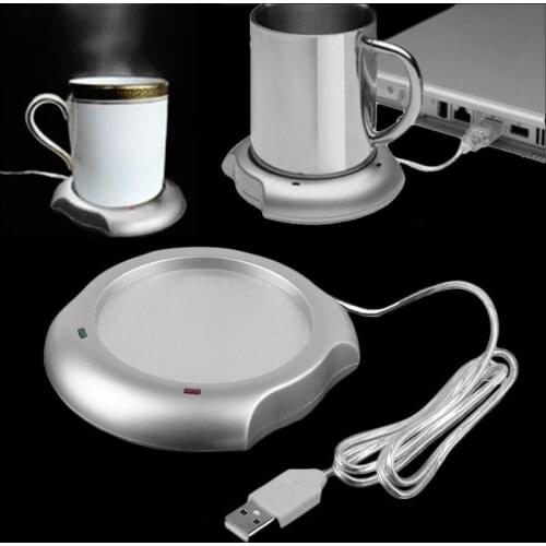 Fashionable USB Insulation Coaster Heater Heat Insulation Electric Multifunctional Coffee Cup Mug Mat Pad Home Office Accessory