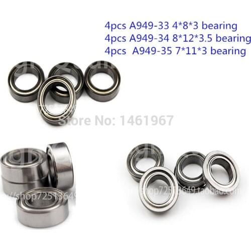 Wltoys A949 A959 A969 A979 1/18 RC Car Spare Parts Upgrade bearing 12pcs/lot