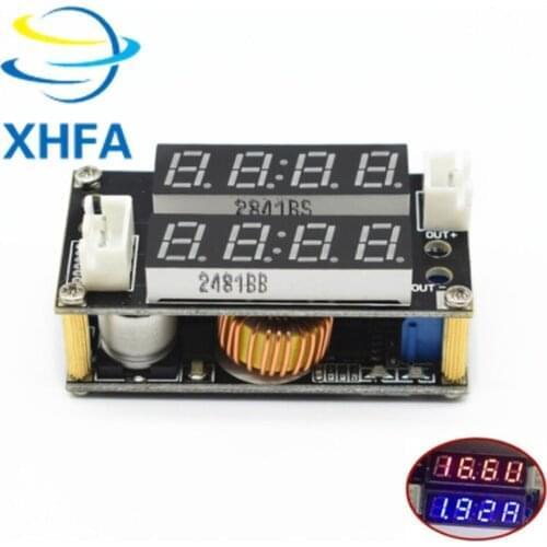 10pcs 5A Adjustable Power CC/CV Step-down Charge Module LED Driver Voltmeter Ammeter Constant current constant voltage