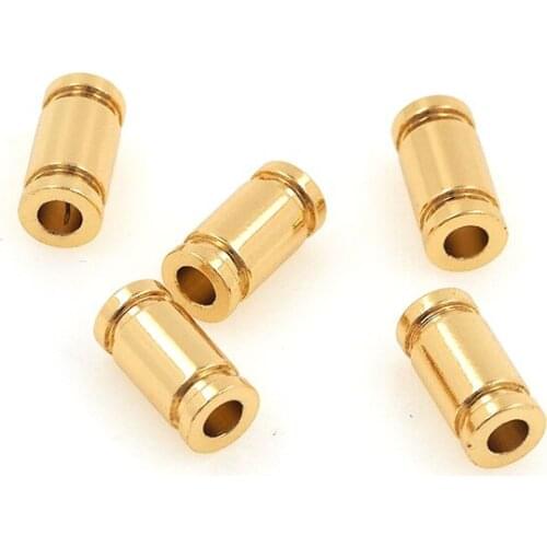 10PCS Water Pipe Spacer, Exquisite Gold Accessories, Cylindrical Bracelet, Suitable For DIY Handmade Crafts 10x4.5mm