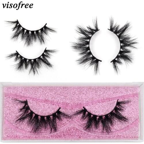 Visofree Eyelashes 3D Mink Lashes thick natural full volume soft lashes long eyelash fluffy extension eyelash makeup beauty K04