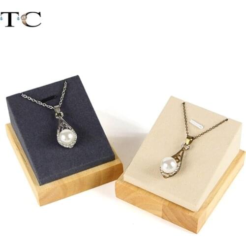 Luxury Solid Wooden Pendant Jewelry Display Stand Organizer Rack Log Earrings Chain Jewellery Holder Shelf Storage Showing Frame