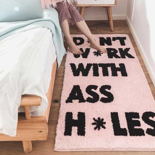 Cute Bedroom Area Rugs Princess Room Soft Bedside Blanket Bathroom Antiskid Mats Carpet 70*160cm Room For Carpets Decor Living