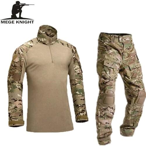 Tactical military uniform clothing army of the military combat uniform tactical pants with knee pads camouflage clothes