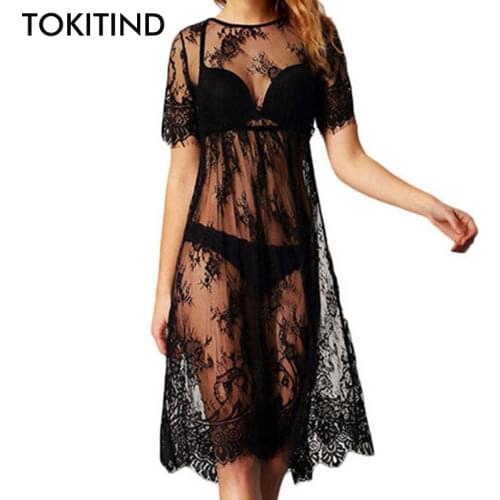 Летние платья с кружевом TOKITIND China At AliExpress