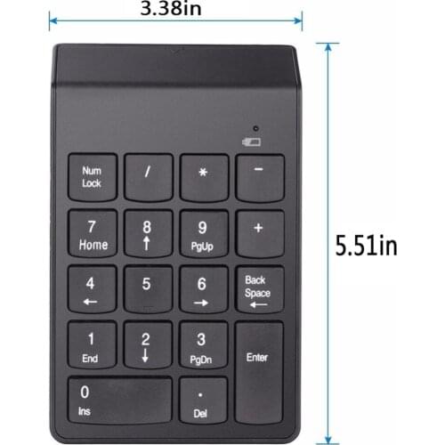 USB Numeric Keypad Mini Numpad 18 Keys Digital Keyboard for iMac/MacBook Air A Laptop PC Notebook Desktop #249695