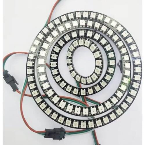 WS2812B Ring 16 24 35 45 Bits LEDs WS2812B SK6812 5050 RGB Dream Colour LED Ring WS2812 IC 5050 Built-in RGB addressable DC5V